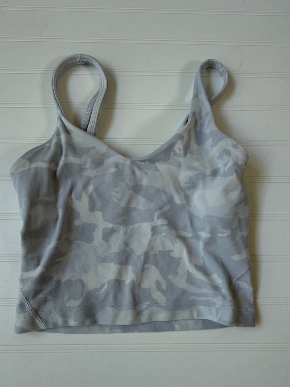 (324)lululemon athletica Light Gray Camo Tank Top